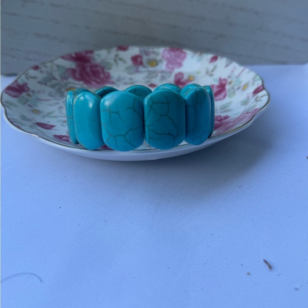 Turquoise Stretch Bracelet - Picture 7 of 10